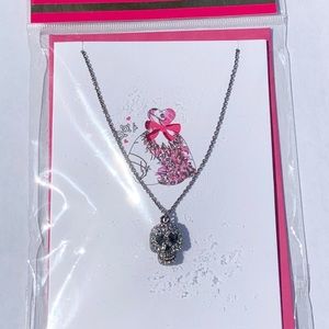 🆕Brand New Betsey Johnson Hematite-tone metal.